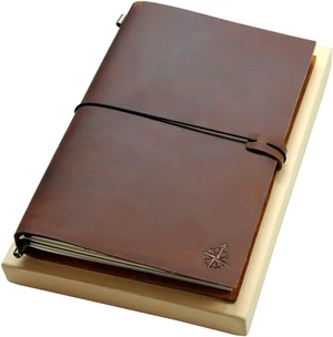 Large Travelers Notebook - 7.5" x 11" (19 x 28cm) - Grande Travel Journal, Handcrafted, Rugged, Refillable Leather Journal. Perfect for Writing, Artwork, Scrapbooking Large Travelers Notebook - 7.5" x 11" (19 x 28cm) - Grande Travel Journal, Handcrafted, Rugged, Refillable Leather Journal. Perfect for Writing, Artwork, Scrapbooking