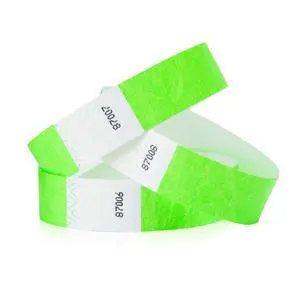 5,000 Neon Green Tyvek Wristbands for Events - Tamper-Proof Design Comfortable Water/Tear-Resistant - USA Made Tyvek Wristband ID Bracelets for Events, Concerts, Party Security, VIP Admission 5,000 Neon Green Tyvek Wristbands for Events - Tamper-Proof Design Comfortable Water/Tear-Resistant - USA Made Tyvek Wristband ID Bracelets for Events, Concerts, Party Security, VIP Admission