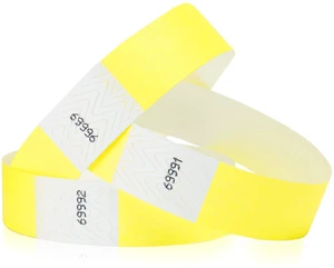 5,000 Neon Yellow Tyvek Wristbands for Events - Tamper-Proof Design Comfortable Water/Tear-Resistant - USA Made Tyvek Wristband ID Bracelets for Events, Concerts, Party Security, VIP Admission 5,000 Neon Yellow Tyvek Wristbands for Events - Tamper-Proof Design Comfortable Water/Tear-Resistant - USA Made Tyvek Wristband ID Bracelets for Events, Concerts, Party Security, VIP Admission