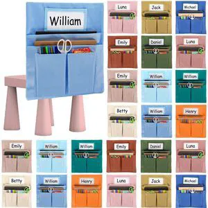 24 Pcs Small Chair Pockets for Classroom 13 x 14 Inch Bag with Name Tag Multi Pockets Chairsback Pouch Organizer for Student Kindergarten Elementary Daycare (Light Boho) 24 Pcs Small Chair Pockets for Classroom 13 x 14 Inch Bag with Name Tag Multi Pockets Chairsback Pouch Organizer for Student Kindergarten Elementary Daycare (Light Boho)