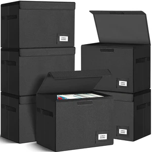 6 Pack Comic Book Storage, Collapsible and Stackable Comic Short Box Moistureproof Comic Box with Lid and Label Slot 15.5" X 7.5" X 11.3" Holds 150 Comics 6 Pack Comic Book Storage, Collapsible and Stackable Comic Short Box Moistureproof Comic Box with Lid and Label Slot 15.5" X 7.5" X 11.3" Holds 150 Comics