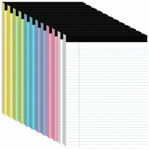 12pcs Legal Pads 8.5 x 11, Perforated Color Notepad 8.5x11, 50Sheets/Pad Writing Pads 8.5x11, College Ruled Thick Paper, Lined Note Pads with Sturdy Backing, Office & School Supplies 12pcs Legal Pads 8.5 x 11, Perforated Color Notepad 8.5x11, 50Sheets/Pad Writing Pads 8.5x11, College Ruled Thick Paper, Lined Note Pads with Sturdy Backing, Office & School Supplies