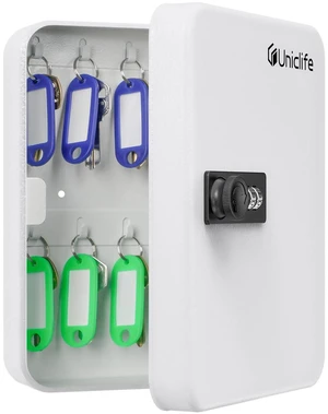 20 Position Key Cabinet with Combination Lock Resettable White Digital Security Storage Box Steel Key Organizer with Colorful Key Tag Labels Stickers and Hooks 20 Position Key Cabinet with Combination Lock Resettable White Digital Security Storage Box Steel Key Organizer with Colorful Key Tag Labels Stickers and Hooks