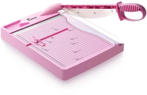 12 Inch Guillotine Paper Cutter, Heavy-Duty Paper Trimmers, Pink 30-Sheet Capacity | Inch &CM Scales | Paper, Cardstock & Photo Trimming | Scrapbooking Crafts | Office, Home & Studio Use 12 Inch Guillotine Paper Cutter, Heavy-Duty Paper Trimmers, Pink 30-Sheet Capacity | Inch &CM Scales | Paper, Cardstock & Photo Trimming | Scrapbooking Crafts | Office, Home & Studio Use