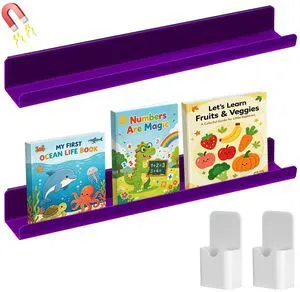 17" Acrylic Magnetic Book Shelf & Pen Holder Sets for Whiteboard White Board Accessories, Classroom Must Haves, Stable Books Display Shelves, Teacher Essentials, Holds up to 8 lbs, Purple 17" Acrylic Magnetic Book Shelf & Pen Holder Sets for Whiteboard White Board Accessories, Classroom Must Haves, Stable Books Display Shelves, Teacher Essentials, Holds up to 8 lbs, Purple