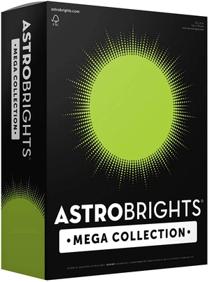 Mega Collection, Colored Paper, Bright Green, 625 Sheets, 24 lb/89 gsm, 8.5" x 11" - MORE SHEETS! (91622) Mega Collection, Colored Paper, Bright Green, 625 Sheets, 24 lb/89 gsm, 8.5" x 11" - MORE SHEETS! (91622)