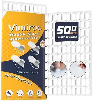 Adhesive Sticky Dots, Putty Sticky Tack, Double Sided Mounting Glue Dots for Wall Hanging, Crafts, Balloons, Poster, Festival, Party, Decorations - 500 Dots Adhesive Sticky Dots, Putty Sticky Tack, Double Sided Mounting Glue Dots for Wall Hanging, Crafts, Balloons, Poster, Festival, Party, Decorations - 500 Dots