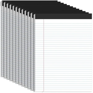 12 Pack White Legal Pads 8.5 x 11 College Ruled, 30 Sheets Per Note Pads Perforated White Lined Paper Pads 8.5x11, Writing Pads with Sturdy Backing, Legal Notepads for School, Office, Home 12 Pack White Legal Pads 8.5 x 11 College Ruled, 30 Sheets Per Note Pads Perforated White Lined Paper Pads 8.5x11, Writing Pads with Sturdy Backing, Legal Notepads for School, Office, Home