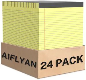 24 Pack Legal Pads 8.5 x 11 College Ruled Writing Pads, 720 Sheets Notepads Legal Note Pads 8.5 x 11 Narrow Ruled Lined Paper Pads, Perforated Notepads Notebook Yellow Paper Tablets Notepad 8.5 x 11 24 Pack Legal Pads 8.5 x 11 College Ruled Writing Pads, 720 Sheets Notepads Legal Note Pads 8.5 x 11 Narrow Ruled Lined Paper Pads, Perforated Notepads Notebook Yellow Paper Tablets Notepad 8.5 x 11