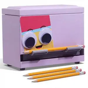 Purple Googly Eyes Pencil Dispenser Stainless Steel for Classroom Desk Organizer for Teachers, Daycare Must Haves, Preschool Kindergarten Back to School Supply, Fun Automatic Holder Purple Googly Eyes Pencil Dispenser Stainless Steel for Classroom Desk Organizer for Teachers, Daycare Must Haves, Preschool Kindergarten Back to School Supply, Fun Automatic Holder