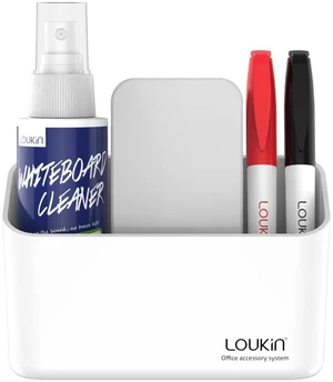 Magnetic Marker Holder Set, Whiteboard Accessory Tray Set, White All-In-One Set, 5.3" × 2.2", Holds 1 Eraser & 8 Markers, Supports 3.3 lb, 2 Mounting Options, Fits Glass and Refrigerators Magnetic Marker Holder Set, Whiteboard Accessory Tray Set, White All-In-One Set, 5.3" × 2.2", Holds 1 Eraser & 8 Markers, Supports 3.3 lb, 2 Mounting Options, Fits Glass and Refrigerators