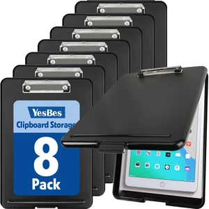 8 Pack Clipboard with Storage, High Capacity Storage Clipboard 8.5 x 11 with Pen Holder, Letter / A4 Size, Inner Plastic Folder Attached for Teacher Office Home, Size 13.4 x 9.4 x 0.9 in 8 Pack Clipboard with Storage, High Capacity Storage Clipboard 8.5 x 11 with Pen Holder, Letter / A4 Size, Inner Plastic Folder Attached for Teacher Office Home, Size 13.4 x 9.4 x 0.9 in
