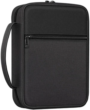 Bible Cover, Carrying Book Case Bible Bag with Handle Church Protective with Zippered Pocket, Gift for Mother Lady Women Men, Midnight Bible Cover, Carrying Book Case Bible Bag with Handle Church Protective with Zippered Pocket, Gift for Mother Lady Women Men, Midnight