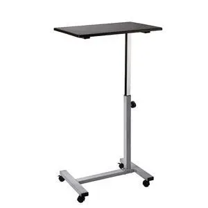 Airlift Height Adjustable Mobile Rolling Laptop Cart Computer Workstation Desk Table for Home, Office, Classroom, Hospital, w/Wheels, Overbed Sit Stand (24"), Espresso Airlift Height Adjustable Mobile Rolling Laptop Cart Computer Workstation Desk Table for Home, Office, Classroom, Hospital, w/Wheels, Overbed Sit Stand (24"), Espresso