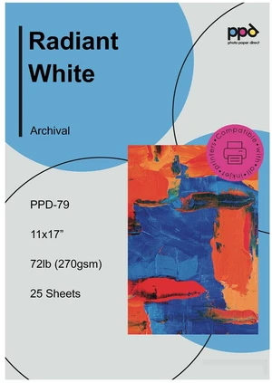 25 Sheets 11x17" Fine Art Inkjet Paper Printable Photo Rag Fine Art 25 Sheets 11x17" Fine Art Inkjet Paper Printable Photo Rag Fine Art