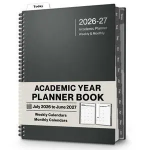 2026-2027 Planner 8.5x11, Weekly Monthly Academic Calendar Large 8.5x11 planner calendar offers ample writing space for schedules, appointments, goals, and reminders 2026-2027 Planner 8.5x11, Weekly Monthly Academic Calendar Large 8.5x11 planner calendar offers ample writing space for schedules, appointments, goals, and reminders