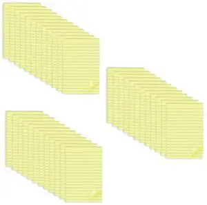 (36 Pack) Lined Sticky Notes 4x6 in,Yellow Large Notepads with Lines Stickies Super Sticking Power,School Memo Note Pads,Post on Windows Doors,Recyclable,Easy to Write on,Hold Well (36 Pack) Lined Sticky Notes 4x6 in,Yellow Large Notepads with Lines Stickies Super Sticking Power,School Memo Note Pads,Post on Windows Doors,Recyclable,Easy to Write on,Hold Well