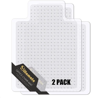 36'' x 48'' Office Chair Mat for Carpeted Floors, Easy Lay Flat, Heavy Duty Floor Mat,Eco-Friendly Series Studded Carpet Desk Chair Mats (36X48X2PCS) 36'' x 48'' Office Chair Mat for Carpeted Floors, Easy Lay Flat, Heavy Duty Floor Mat,Eco-Friendly Series Studded Carpet Desk Chair Mats (36X48X2PCS)