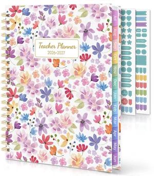 Teacher Planner 2026-2027 Academic Year 8.5" x 11" Teacher Lesson Planner with Monthly Tabs & Stickers, Lesson Plan Book 26-27, Floral Teacher Planner 2026-2027 Academic Year 8.5" x 11" Teacher Lesson Planner with Monthly Tabs & Stickers, Lesson Plan Book 26-27, Floral