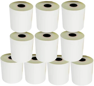 (10 Rolls - 50 GSM) 3'' x 95' White/Canary 2 Ply Carbonless Kitchen Printer Paper Cash Register Receipt Rolls for Star Micronics SP2000, UP389 VeriFone Omni 480, Printer 220, 250, 900 TMU 220 (10 Rolls - 50 GSM) 3'' x 95' White/Canary 2 Ply Carbonless Kitchen Printer Paper Cash Register Receipt Rolls for Star Micronics SP2000, UP389 VeriFone Omni 480, Printer 220, 250, 900 TMU 220