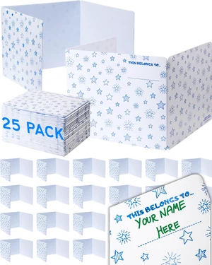 Privacy Folders for Students, White Desk Dividers, Testing Shields 25 Pack Corrugated plastic, erasable surface, reusable, independent work, study carrels, homeschool, focus barriers Privacy Folders for Students, White Desk Dividers, Testing Shields 25 Pack Corrugated plastic, erasable surface, reusable, independent work, study carrels, homeschool, focus barriers