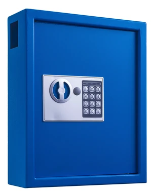 Steel Key Holder Wall Mount - 40-Key Lock Box with Code, Key Cabinet, Valet Parking Key Box, Car Dealer Key Cabinet - Space Saving Locking Key Box with Digital Lock Steel Key Holder Wall Mount - 40-Key Lock Box with Code, Key Cabinet, Valet Parking Key Box, Car Dealer Key Cabinet - Space Saving Locking Key Box with Digital Lock