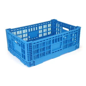 52L Plastic Collapsible Storage Bins with Handles, Stackable Folding Storage Crates, Hold 130 lbs Per Bin, Heavy Duty Milk Crates Containers for Home Organizing 52L Plastic Collapsible Storage Bins with Handles, Stackable Folding Storage Crates, Hold 130 lbs Per Bin, Heavy Duty Milk Crates Containers for Home Organizing
