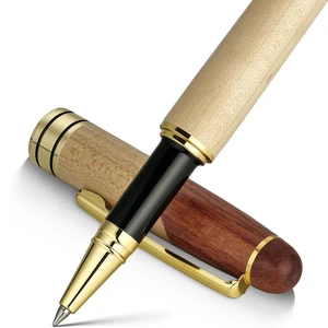 Luxury Wood Rollerball Pen Writing Set,Maple with Gold Finish Elegant Fancy Nice Gift Set for Signature Calligraphy Office Fancy Nice Supplies - Christmas Gift Boxed Extra Refills (Black) Luxury Wood Rollerball Pen Writing Set,Maple with Gold Finish Elegant Fancy Nice Gift Set for Signature Calligraphy Office Fancy Nice Supplies - Christmas Gift Boxed Extra Refills (Black)