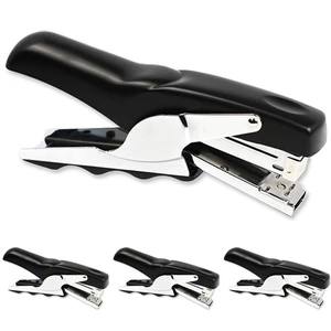 Stapler with 1000 Staples-Plier Stapler Save 60% Power, (Black 4 Pack) Good for Stapling at Home School or Warehouse Stapler with 1000 Staples-Plier Stapler Save 60% Power, (Black 4 Pack) Good for Stapling at Home School or Warehouse