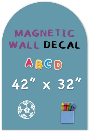 Magnetic Arch Wall Decal, Magnetic Chalkboard for Wall 42" x 32" Adhesive Backing Wallpaper(Celadon) Magnetic Arch Wall Decal, Magnetic Chalkboard for Wall 42" x 32" Adhesive Backing Wallpaper(Celadon)
