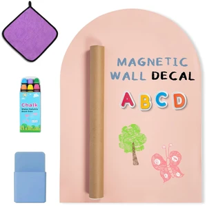 Magnetic Arch Wall Decal, Magnetic Chalkboard for Wall 42" x 32" Adhesive Backing Wallpaper for Playroom Home(Camel Blush) Magnetic Arch Wall Decal, Magnetic Chalkboard for Wall 42" x 32" Adhesive Backing Wallpaper for Playroom Home(Camel Blush)