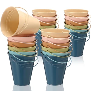 24 Pack Small Metal Buckets with Handle for Pencil,Morandi 4.5 x 5.1 Inch Mini Galvanized Tin Buckets for Classrooms Boho Crafts Candy Holder Back to School Birthday Party Favors 24 Pack Small Metal Buckets with Handle for Pencil,Morandi 4.5 x 5.1 Inch Mini Galvanized Tin Buckets for Classrooms Boho Crafts Candy Holder Back to School Birthday Party Favors