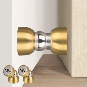 Powerful Magnetic Door Stopper - 2 Pcs Stainless Steel Mini Door Stop, Heavy Duty Magnetism Door Holder for Bedroom, Bathroom, Kitchen, Home, Office (Gold) Powerful Magnetic Door Stopper - 2 Pcs Stainless Steel Mini Door Stop, Heavy Duty Magnetism Door Holder for Bedroom, Bathroom, Kitchen, Home, Office (Gold)