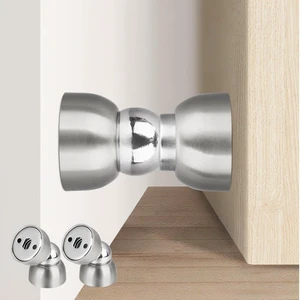 Powerful Magnetic Door Stopper - 2 Pcs Stainless Steel Mini Door Stop, Heavy Duty Magnetism Door Holder for Bedroom, Bathroom, Kitchen, Home, Office (Stainless Steel) Powerful Magnetic Door Stopper - 2 Pcs Stainless Steel Mini Door Stop, Heavy Duty Magnetism Door Holder for Bedroom, Bathroom, Kitchen, Home, Office (Stainless Steel)