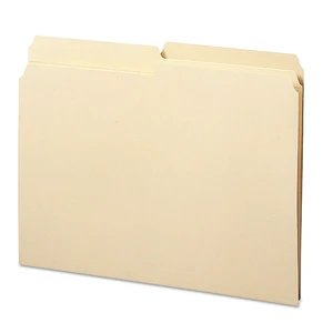 File Folder, Reinforced 1/2-Cut Tab, Assorted Positions, Letter Size, Manila, 100 per Box (10326) File Folder, Reinforced 1/2-Cut Tab, Assorted Positions, Letter Size, Manila, 100 per Box (10326)