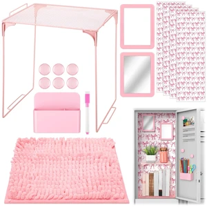 16 Pcs Locker Accessories for Girls Locker Decor, Pink, Playful Back to School Locker Decorations Bow Wallpaper Magnetic Whiteboard Mirror Dry Eraser Marker Rug Storage Cup Organizing Shelf 16 Pcs Locker Accessories for Girls Locker Decor, Pink, Playful Back to School Locker Decorations Bow Wallpaper Magnetic Whiteboard Mirror Dry Eraser Marker Rug Storage Cup Organizing Shelf