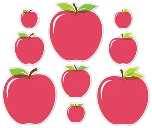 CTP Apple Time Apples Assorted Size Designer Cut-Outs (#11060) CTP Apple Time Apples Assorted Size Designer Cut-Outs (#11060)