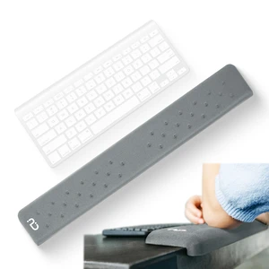 EdgeRest L-Shaped Memory Foam Wrist Rest, Ergonomic Elbow and Forearm Support for Desk, Non-Slip Universal Fit, Light Gray EdgeRest L-Shaped Memory Foam Wrist Rest, Ergonomic Elbow and Forearm Support for Desk, Non-Slip Universal Fit, Light Gray
