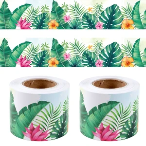 Bulletin Board Borders, Tropical Jungle Classroom Decor Green Plants Bulletin Board Trim for School Supplies Door Wall Classroom Decoration, Boho Safari Theme Decor, 49 Ft 2 Rolls Bulletin Board Borders, Tropical Jungle Classroom Decor Green Plants Bulletin Board Trim for School Supplies Door Wall Classroom Decoration, Boho Safari Theme Decor, 49 Ft 2 Rolls