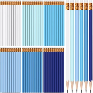 60 Pcs HB Pencils #2 Unsharpened Wood, Blue Green Series, Gold Wood Cased with Pink Eraser, HB Graphite for School Exam Office, Blank Bulk Sketching Learning, Great Students Kids Adults 60 Pcs HB Pencils #2 Unsharpened Wood, Blue Green Series, Gold Wood Cased with Pink Eraser, HB Graphite for School Exam Office, Blank Bulk Sketching Learning, Great Students Kids Adults