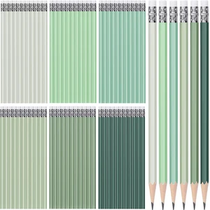 60 Pcs HB Pencils #2 Unsharpened Wood, Green Series, White Wood Cased with Pink Eraser, HB Graphite for School Exam Office, Blank Bulk Sketching Learning, Great Students Kids Adults 60 Pcs HB Pencils #2 Unsharpened Wood, Green Series, White Wood Cased with Pink Eraser, HB Graphite for School Exam Office, Blank Bulk Sketching Learning, Great Students Kids Adults