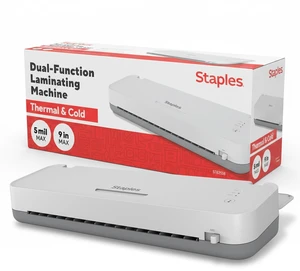 12.9" Thermal & Cold Laminating Machine, Fast Warm-Up, Jam-Free Technology, Wide Capacity, White/Gray 12.9" Thermal & Cold Laminating Machine, Fast Warm-Up, Jam-Free Technology, Wide Capacity, White/Gray