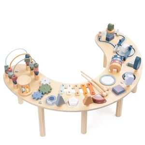 Montessori Activity Table for 1-3 Year Old, All in 1 Sensory Toy Wooden Baby Toys, Kids Sensory Table, 1 Year Old Boy Girl Gift, Large-size Bead Mazes & Busy Board, Montessori Toys for 1yr+ Montessori Activity Table for 1-3 Year Old, All in 1 Sensory Toy Wooden Baby Toys, Kids Sensory Table, 1 Year Old Boy Girl Gift, Large-size Bead Mazes & Busy Board, Montessori Toys for 1yr+