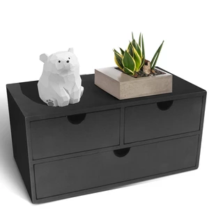 Bamboo Desk Organizer with 3 Drawers, Countertop Organizer with Drawers Makeup Storage Drawer 3 Drawer Tabletop Storage Organization Box Home Office WorkspaceBlack Bamboo Desk Organizer with 3 Drawers, Countertop Organizer with Drawers Makeup Storage Drawer 3 Drawer Tabletop Storage Organization Box Home Office WorkspaceBlack