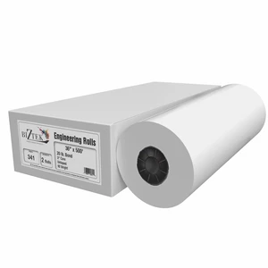 Wide Format Paper Bond Engineering Rolls (2 Rolls, 36 In x 500 Ft) Wide Format Paper Bond Engineering Rolls (2 Rolls, 36 In x 500 Ft)
