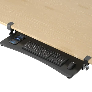 Large Keyboard Tray Under Desk Pull Out with C Clamp Mount, Computer Keyboard & Mouse Tray, 34 (38 Including Clamps) x 11.8 inch Slide-Out Platform Computer Drawer for Typing, Black, DSF1LB Large Keyboard Tray Under Desk Pull Out with C Clamp Mount, Computer Keyboard & Mouse Tray, 34 (38 Including Clamps) x 11.8 inch Slide-Out Platform Computer Drawer for Typing, Black, DSF1LB