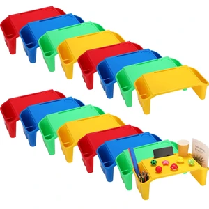 12 Pcs Kids Lap Desk Bulk Tray Lap Table Bed Table Plastic Desk with Extra Storage Space Activities Children Portable for Kids Students Work Study School Classroom(Colorful) 12 Pcs Kids Lap Desk Bulk Tray Lap Table Bed Table Plastic Desk with Extra Storage Space Activities Children Portable for Kids Students Work Study School Classroom(Colorful)