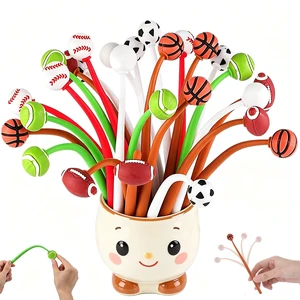 30 Pcs Sports Ball Pens For Kids, Classroom Prizes Party Favors Soft Silicone Toppers, 6 Ball Designs, Stress-Relief Swing Top, Smooth Writing, School Rewards, Birthday Giveaways 30 Pcs Sports Ball Pens For Kids, Classroom Prizes Party Favors Soft Silicone Toppers, 6 Ball Designs, Stress-Relief Swing Top, Smooth Writing, School Rewards, Birthday Giveaways