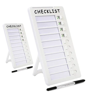 2pcs Dry Erase Chore Chart for Kids, Standable Whiteboard Checklist Board Routine Chart with Two Markers, Standable 2pcs Dry Erase Chore Chart for Kids, Standable Whiteboard Checklist Board Routine Chart with Two Markers, Standable