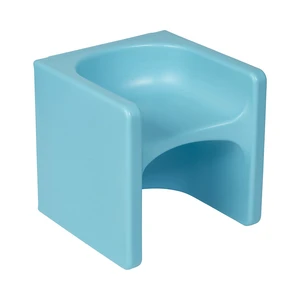 Tri-Me 3-in-1 Multipurpose Cube Chair, Indoor/Outdoor, Cyan UV-protected recyclable plastic, GREENGUARD Gold Certified, 1-4 years, 75 lb capacity, fully assembled for classroom & home Tri-Me 3-in-1 Multipurpose Cube Chair, Indoor/Outdoor, Cyan UV-protected recyclable plastic, GREENGUARD Gold Certified, 1-4 years, 75 lb capacity, fully assembled for classroom & home